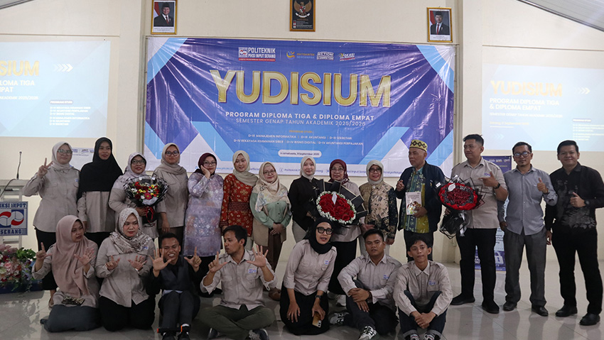 Yudisium 2026 Politeknik Piksi Input Serang bersama peserta dan civitas akademika